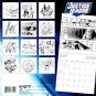 DC Justice League - 16 Month 2024 Wall Calendar (12 Pages to Color)