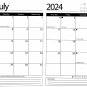 2023-2024 Student Academic Planner Calendar - School College Weekly Agenda - v14