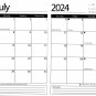 2023-2024 Student Academic Planner Calendar - School College Weekly Agenda - v20