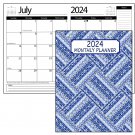 2024 Student Planner Calendar - Monthly Page Format - School College Agenda v07