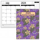 2024 Student Planner Calendar - Monthly Page Format - School College Agenda v17