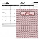 2024 Student Planner Calendar - Monthly Page Format - School College Agenda v19