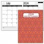 2024 Student Planner Calendar - Monthly Page Format - School College Agenda v27