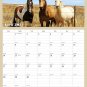 2024 Wall Calendar Spiral-bound Twin - 12 Months Planner 8.5" x 11" (Horses)