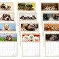 2024 Wall Calendar Spiral-bound Twin - 12 Months Planner 8.5" x 11" (Dogs)