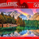 Fusine Lake in Front of Mt. Mangart, Italy - 500 Pieces Deluxe Jigsaw Puzzle