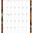 2024 Wall Calendar Spiral-bound Twin-Wire Binding - 12 Months Planner 11" x 17" - (Fractal 09)