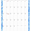 2024 Wall Calendar Spiral-bound Twin-Wire Binding - 12 Months Planner 11" x 17" -  (Paisley 15)