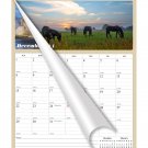 2024 Wall Calendar Spiral-bound Twin - 12 Months Planner 11" x 17" (Horses)