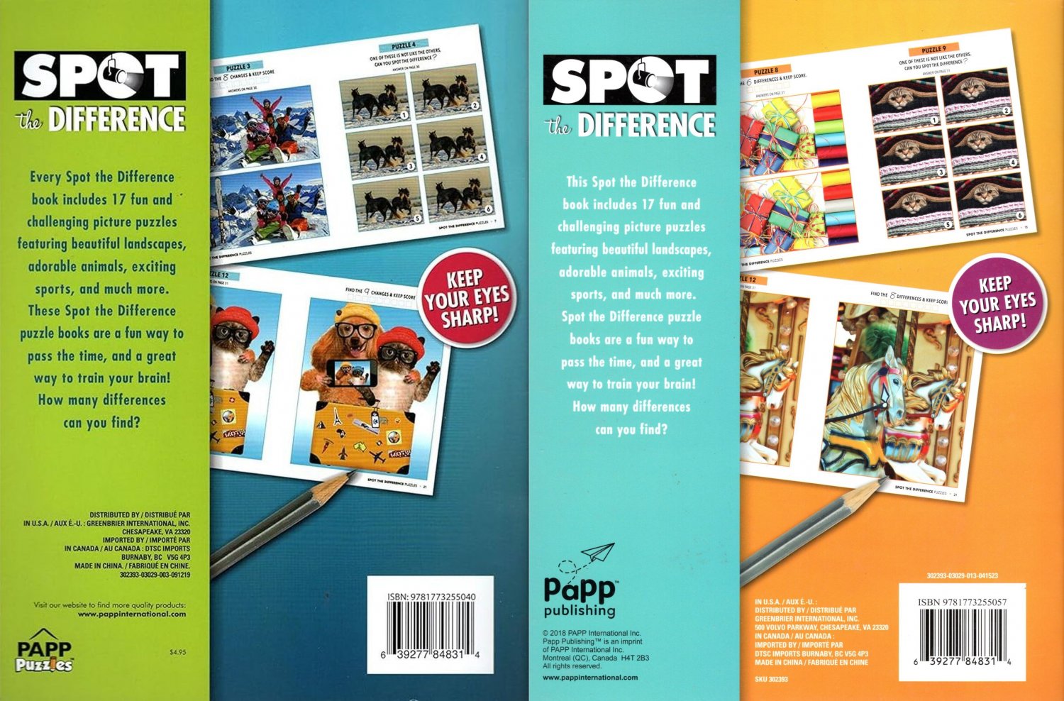 Spot The Difference Picture Puzzles Book Set Of 2 Book V6