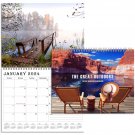 2024 Spiral-bound Wall Calendar (The Great Outdoors) - 12 Months Desktop (11x17)