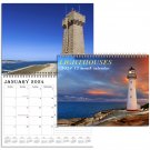 2024 Spiral-bound Wall Calendar (Lighthouse) - 12 Months Desktop (11x17)