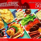 Burger and Hot Dogs Picnic - 500 Pieces Deluxe Jigsaw Puzzle