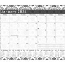 2023-2024 Monthly Magnetic/Desk Calendar - 16 Months Desktop/Wall Calendar/Planner B&W- (#014)