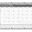 2023-2024 Monthly Magnetic/Desk Calendar - 16 Months Desktop/Wall Calendar/Planner B&W- (#020)