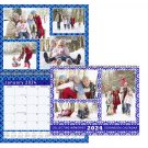 2024 Scrapbook Wall Calendar Spiral-bound (Add Your Own Photos) - 12 Months Desktop #07