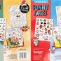 Christmas Funny Faces Sticker Book Set "Happy Holidays" & "Winter Fun"