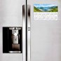 2025 Peel & Stick Calendar - Today is my Lucky Day - Removable - Hallstatt mountain (9"x 6")