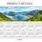 2025 Peel & Stick Calendar - Today is my Lucky Day - Removable - Hallstatt mountain (9"x 6")