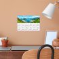 2025 Peel & Stick Calendar - Today is my Lucky Day - Removable - Hallstatt mountain (9"x 6")