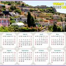 2025 Peel & Stick Calendar - Today is my Lucky Day - Removable - Italy - Taormina  (9"x 6")