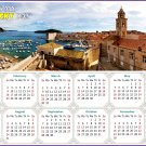 2025 Peel & Stick Calendar - Today is my Lucky Day - Removable - Old city Dubrovnik (9"x 6")