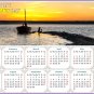 2025 Peel & Stick Calendar - Today is my Lucky Day - Removable -  Salt lake near Odesa (9"x 6")