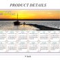 2025 Peel & Stick Calendar - Today is my Lucky Day - Removable -  Salt lake near Odesa (9"x 6")