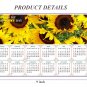 2025 Peel & Stick Calendar - Today is my Lucky Day - Removable - Sunflowers (9"x 6")