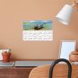 2025 Peel & Stick Calendar - Today is my Lucky Day - Removable - Thai Boat on a Beach (9"x 6")