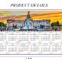2025 Peel & Stick Calendar - Today is my Lucky Day - Removable - The Victoria Memorial (9"x 6")