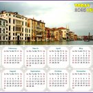 2025 Peel & Stick Calendar - Today is my Lucky Day - Removable - Venice Grand Canal (9"x 6")