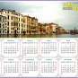 2025 Peel & Stick Calendar - Today is my Lucky Day - Removable - Venice Grand Canal (9"x 6")
