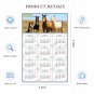 2025 Peel & Stick Calendar - Today is my Lucky Day Removable - Horses 07 (9"x 6")