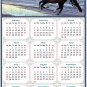 2025 Peel & Stick Calendar - Today is my Lucky Day Removable - Horses 015 (9"x 6")