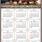 2025 Peel & Stick Calendar - Today is my Lucky Day Removable - Horses 01 (9"x 6")