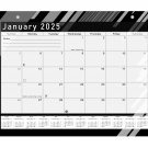 2024-2025 Monthly Magnetic/Desk Calendar - 18 Months Desktop/Wall Calendar/Planner B&W- (#013)