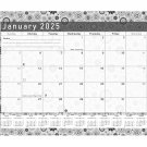 2024-2025 Monthly Magnetic/Desk Calendar - 18 Months Desktop/Wall Calendar/Planner B&W- (#020)