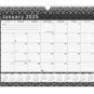 2024-2025 Monthly Spiral-Bound Wall/Desk Calendar - 18 Months Desktop - (Edition B&W #017)