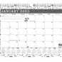 2024-2025 Monthly Spiral-Bound Wall/Desk Calendar - 18 Months Desktop - (Edition B&W #030)