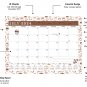 2024-2025 Calendar 18 Months Student Calendar/Planner for 3-Ring Binder, Desk, or Wall -v030