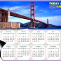 2025 Magnetic Calendar - Today is my Lucky Day - Golden Gate Bridge
