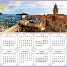 2025 Magnetic Calendar - Today is my Lucky Day - Old city Dubrovnik