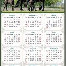 2025 Magnetic Calendar - Calendar Magnets - Today is My Lucky Day - Horses Themed 05 (5.25 x 8)