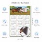 2025 Magnetic Calendar - Calendar Magnets - Today is My Lucky Day - Horses Themed 03 (7 x 10.5)