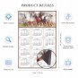 2025 Magnetic Calendar - Calendar Magnets - Today is My Lucky Day - Horses Themed 09 (7 x 10.5)