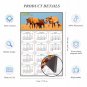2025 Magnetic Calendar - Calendar Magnets - Today is My Lucky Day - Horses Themed 017 (7 x 10.5)