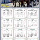 2025 Magnetic Calendar - Calendar Magnets - Today is My Lucky Day - Horses Themed 018 (5.25 x 8)