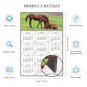 2025 Magnetic Calendar - Calendar Magnets - Today is My Lucky Day - Horses Themed 019 (7 x 10.5)