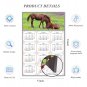 2025 Magnetic Calendar - Calendar Magnets - Today is My Lucky Day - Horses Themed 019 (5.25 x 8)